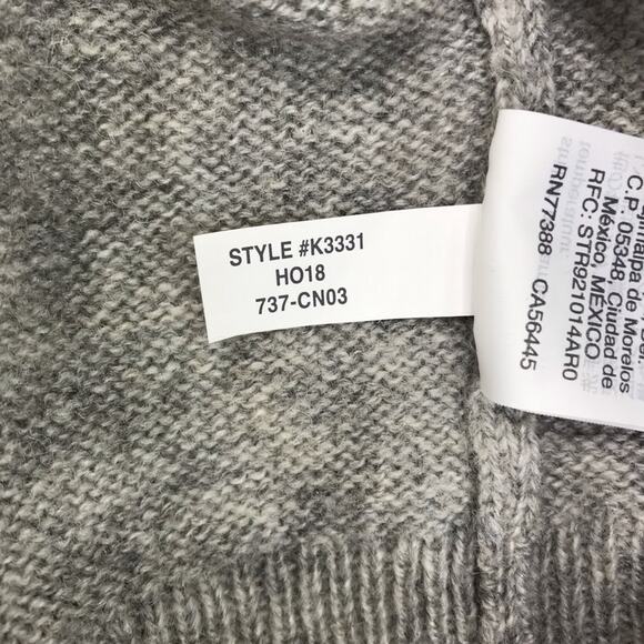 J CREW Marled Lambswool Sweater Men Sz S Gray Cozy Grunge Normcore Streetwear - Picture 13 of 14